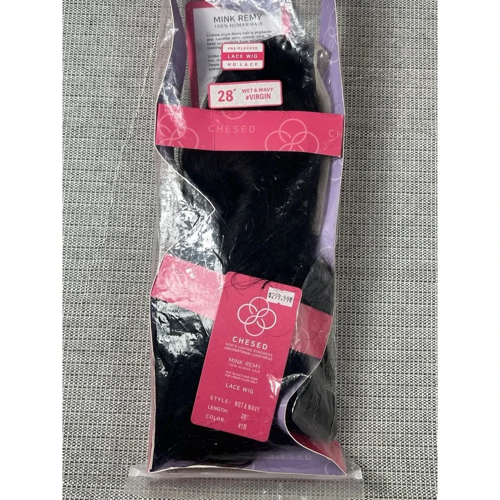 Chesed Mink Remy 100% Human Hair Pre-lucked‎ HD Lace Wet&wavy 28